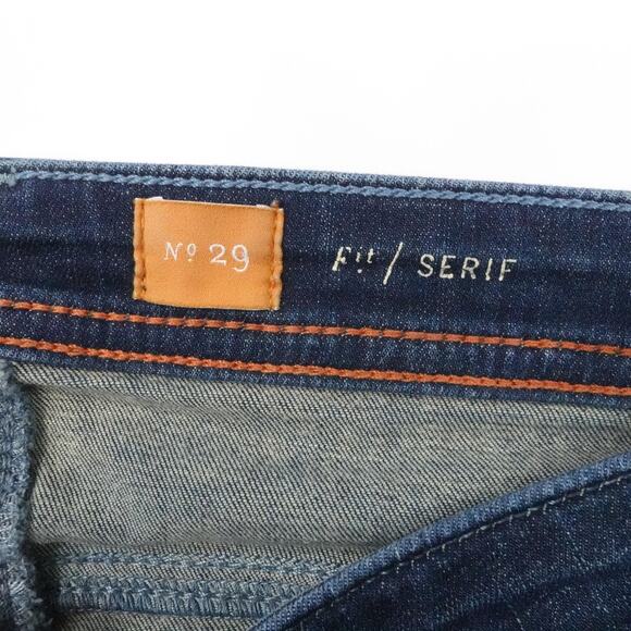 Pilcro Serif Jeans Womens 29‎ Blue Stretch Denim Mid Rise Straight Leg Dark Wash - Picture 4 of 16